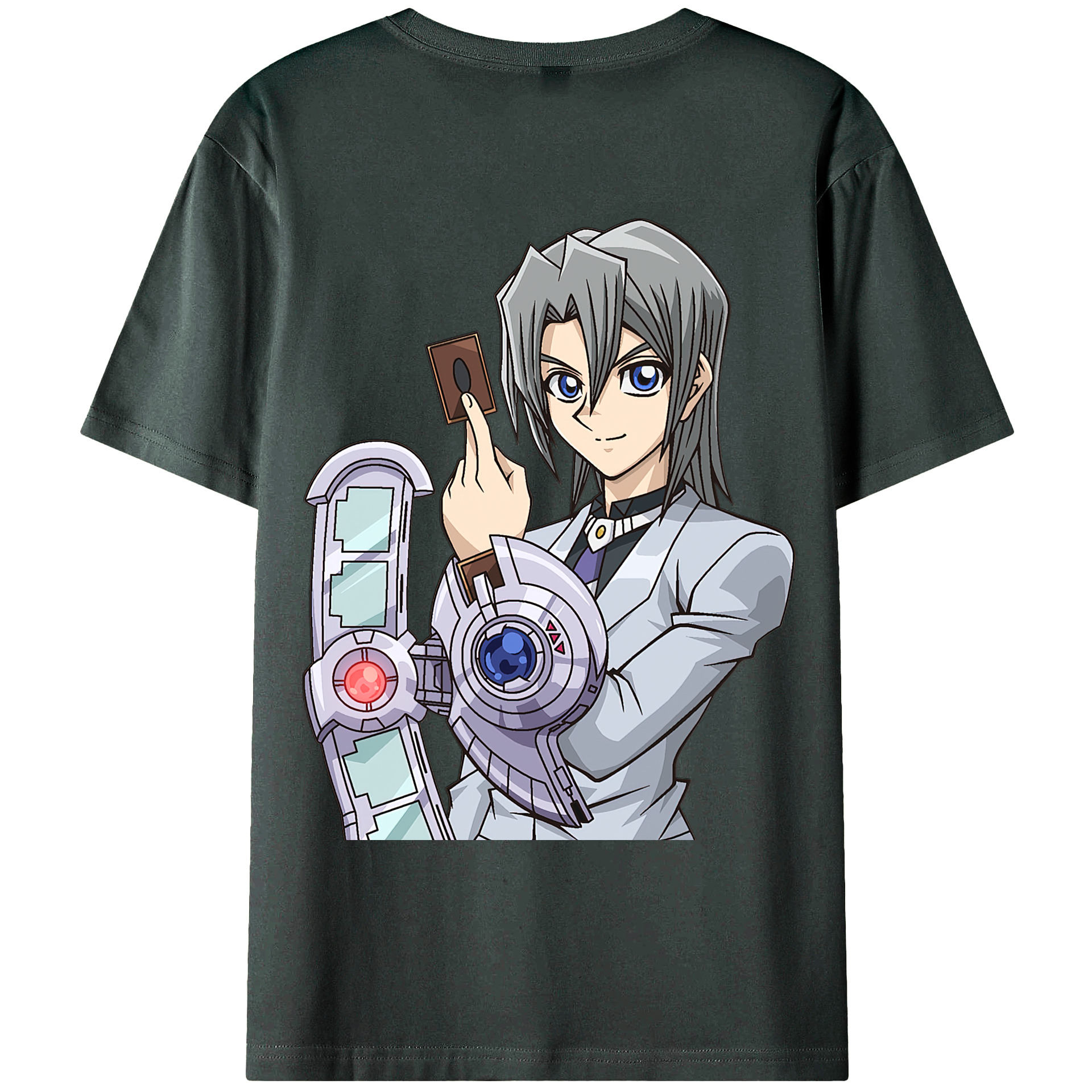 （画像用） 遊☆戯☆王 Yu-Gi-Oh! 綿100％ メンズ半袖Tシャツ（バックプリント） 通気性